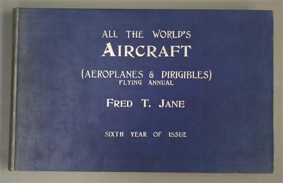 Janes - Janes All the Worlds Aircraft, oblong qto, cloth, London 1914